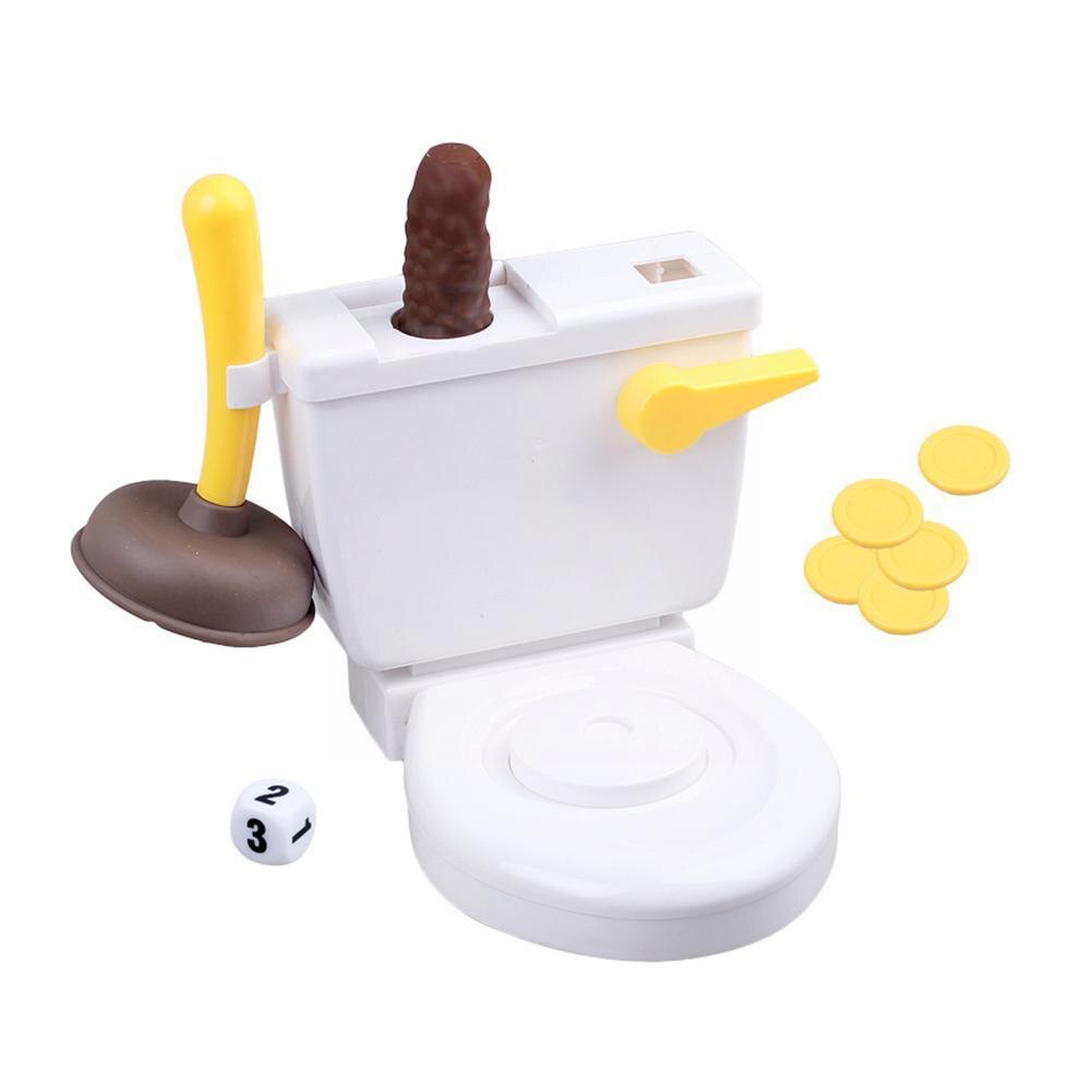 Wc Spielzeug Eigenartigen Pooping Spülung Wc Parodie Kacke Schießt Heikles Spielzeug SpüLunge Raserei Spiel Für freundlicher Kolben Wc Spaß F0m1