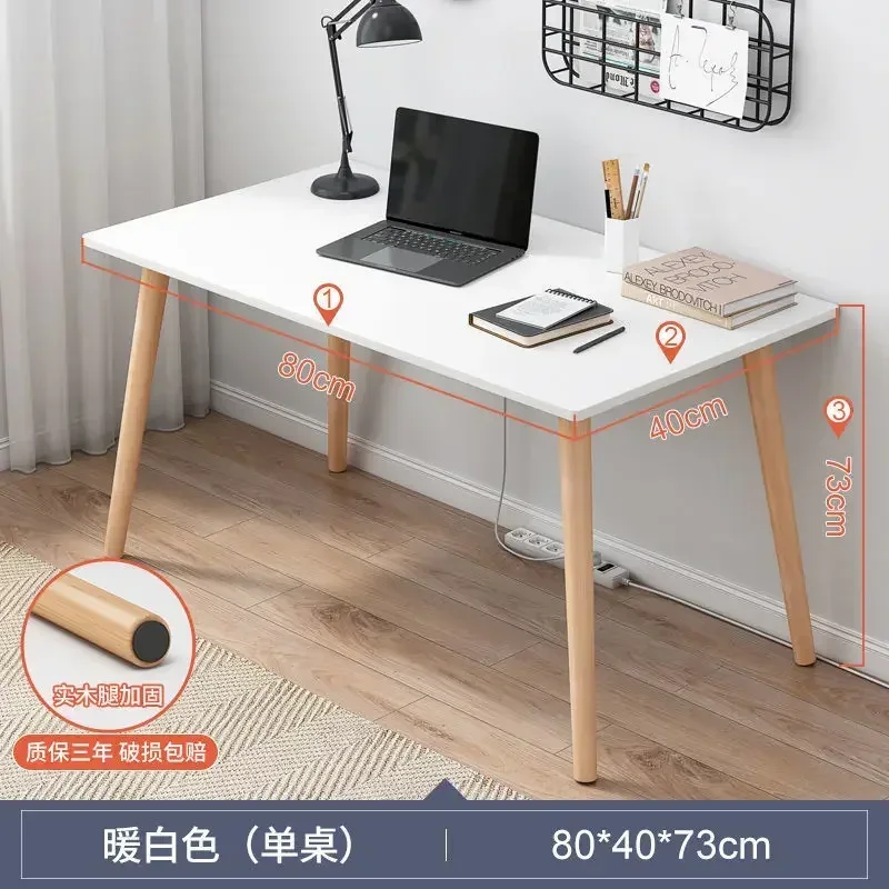 Thuis Wit Bureau Computer Bureau Slaapkamer Make-Up Tafel Verhuur Student Studie Tegen De Muur Eenvoudig: WHITE