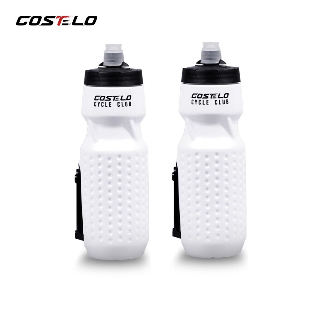 Innovation costelo magnetisk cykelflaskeholder burholder cykel cykel vandflasker sport vandflaske ,710ml kolbe presning: Hvid 2 stk