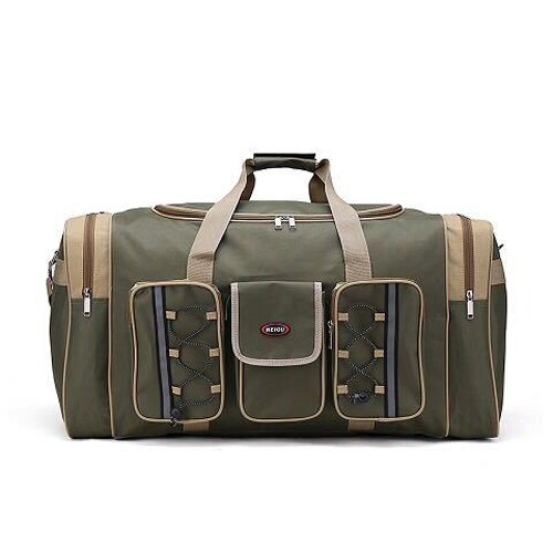 Vattentät nylon bagage gymväskor stor kapacitet 70l utomhusresor för kvinnor män resor dufflel sac de sport handväskor säck: Modell en armygreen
