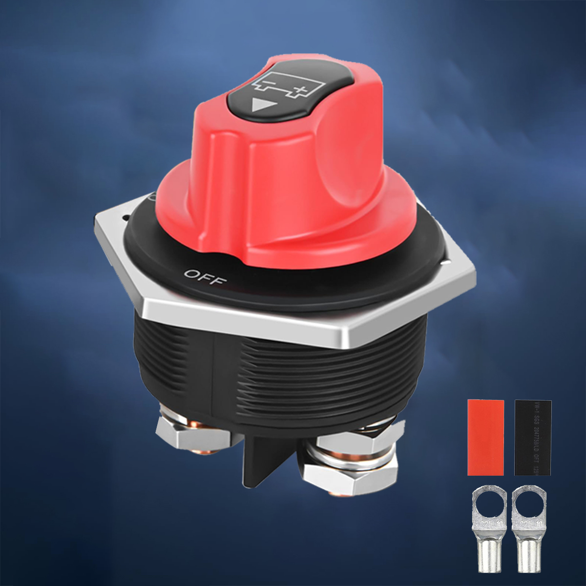 DC 12V 50A 100A 200A 300A Car Rally Battery Switch Disconnecter Power Isolator Cut Off Switch Kit For Truck Car Motorcycle Boat