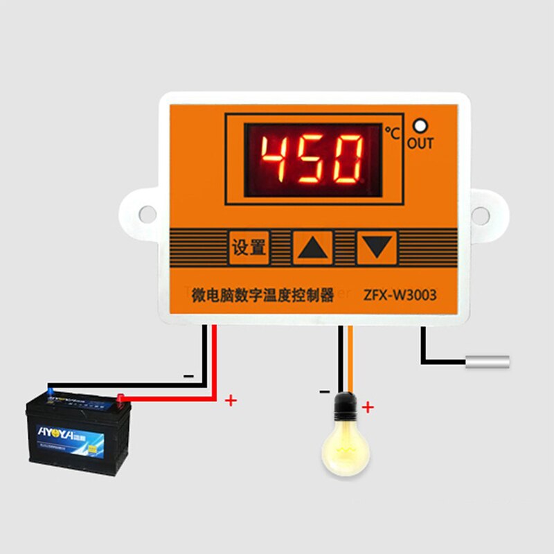 Digital Humidity Temperature Controller Humidity Temperature Controller Regulator Portable Thermostat Humidistat With Sensor