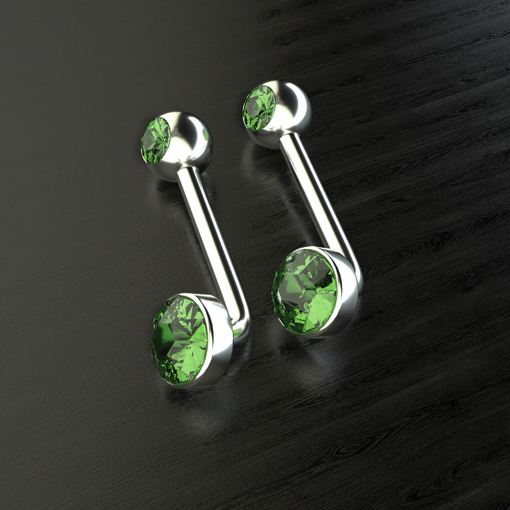 1PC Titanium Christina Vertical Hood Piercings Round Lip Belly Navel Rings Sexy Shinny Vagina Genital VCH Eyebrow Body Jewelry: Antique Bronze Plated
