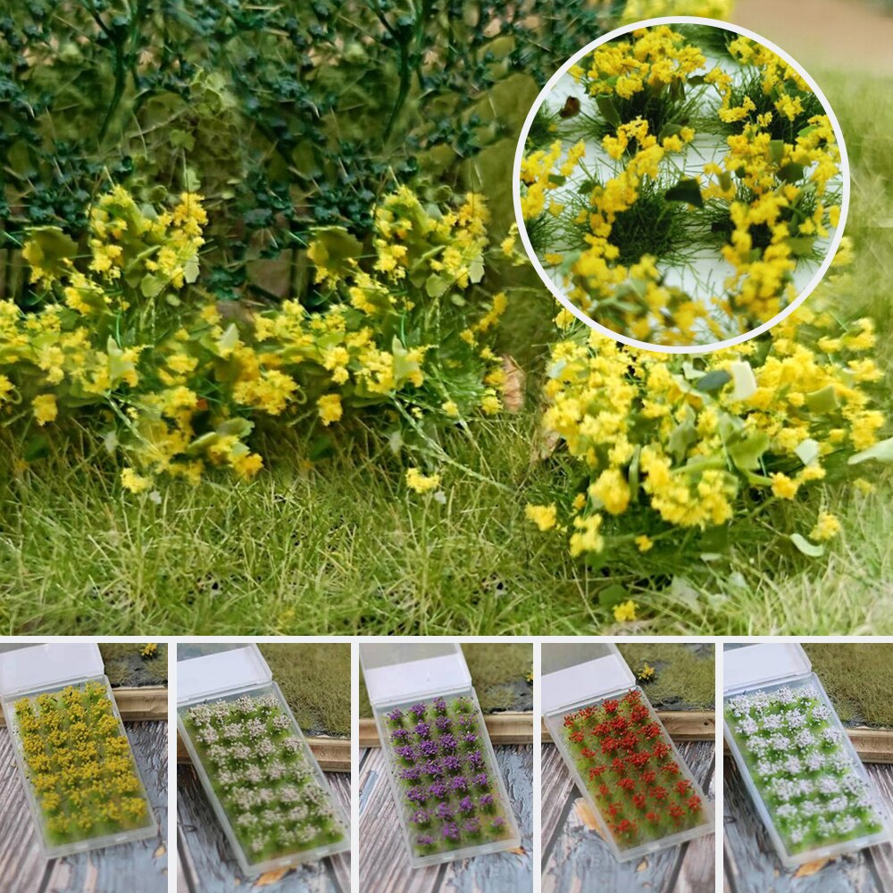 Modell scen terräng produktion simulering blomma vild ros blomma diy miniatyr landskap material