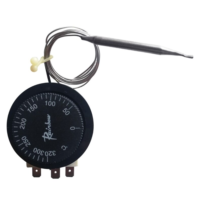 0-320℃ Rainbow TS-120SR Capillary Thermostat 3 pin Tempering Switch Adjustable Temperature 3-feet Temperature Controller L69D
