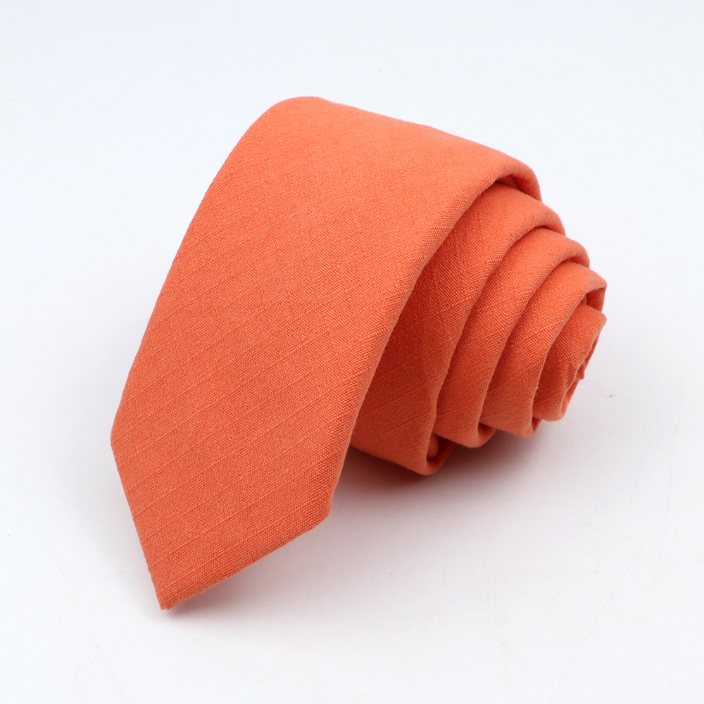Ties for Men Cotton Linen Narrow Tie Skinny Cravat Neckties Men Party Skinny Tie Casual Neck Ties Neckwear Accessoried