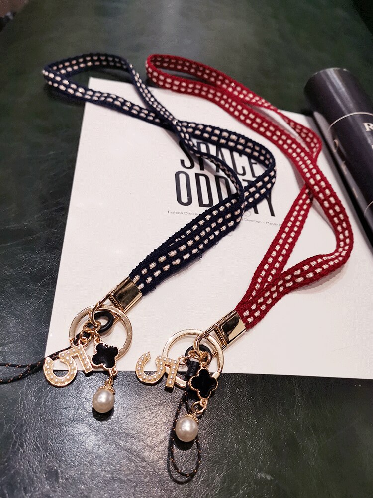 vier Blatt Klee Telefon Schlüsselband Gurt Für iphone huawei redmi samsung xiaomi praktisch Ich würde Karte Lange Hängen Seil Schnur