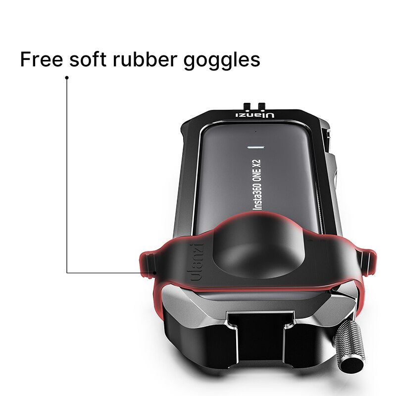 Ulanzi instal 360 one  x2 metallkäfiggehäuse schutzrahmen mit ausziehbarem blitzschuh für led-licht, mikrofon, vlog-gehäuse