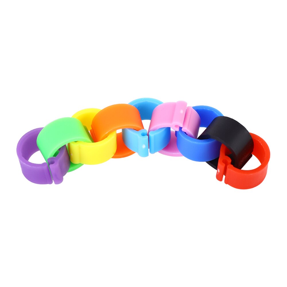 100 Pcs Duiven Ringen 6Mm Bajonet Identificatie Ring Opening Duif Ring Kleur Duif Voetring Duif Levert Vogel Apparaten