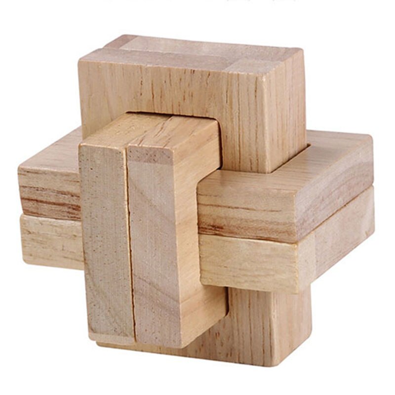 Rompecabezas de madera para niños, juguete de 27 tipos, 3D Kong, con cerradura china, tradicional, cubo intelectual clásico, juguete educativo: No 46