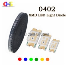 100pcs 0402 SMD LED Emitting Diode Lamp Chip Light Beads White Red Green Blue Yellow Micro Color PCB Circuit 3V Mini SMT