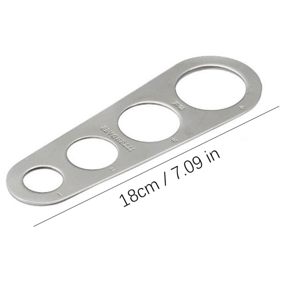 Vogvigo roestvrijstalen spaghettimeter, pasta- en noedelmeter, eenvoudig te gebruiken noedelmeter, keukenaccessoires