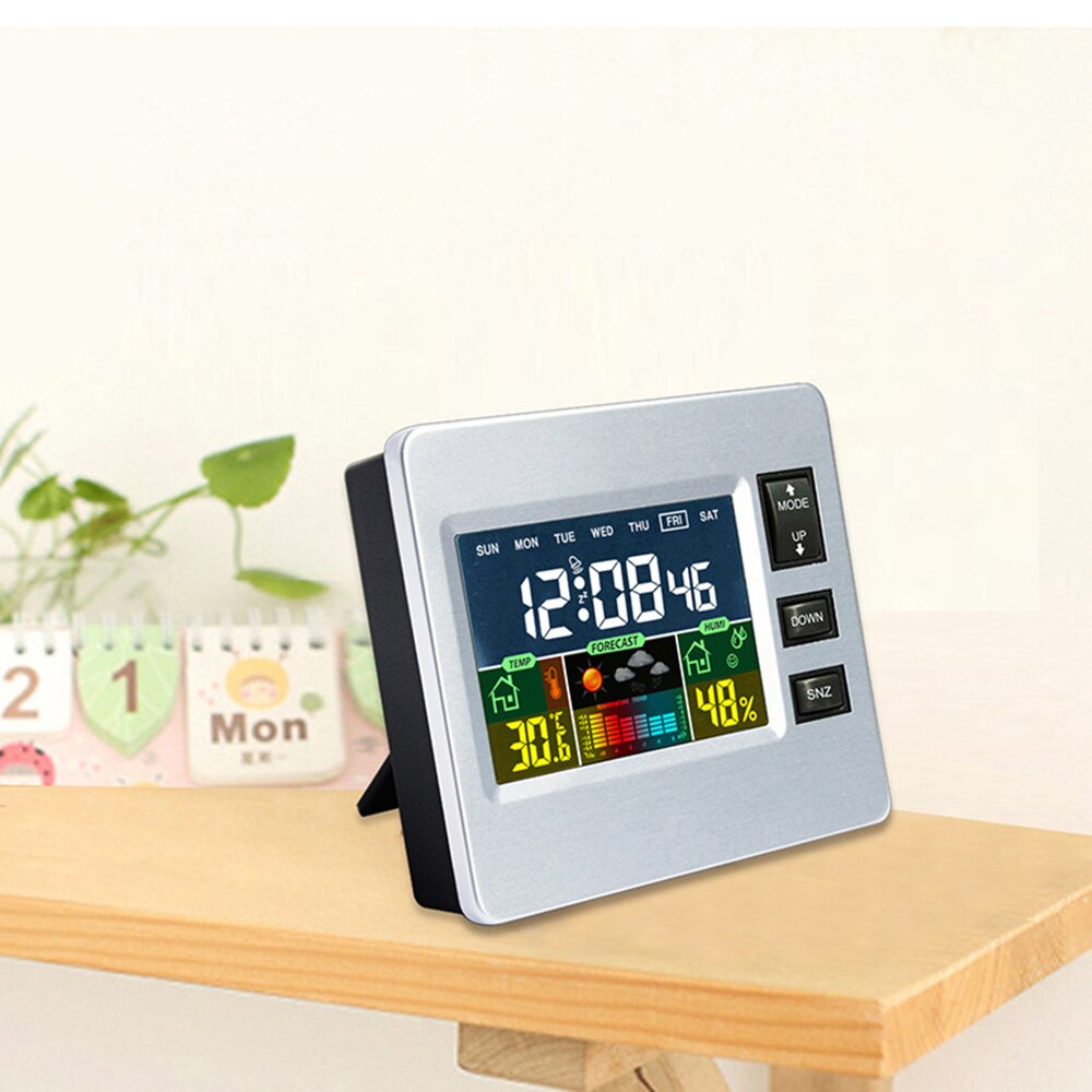 Digital Night Lights LED Desk Alarm Clock Luminous Clock Display Calendar Temperature