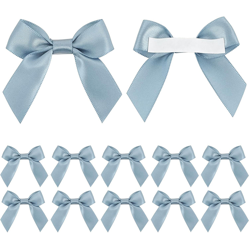 10/30/50 Uds. Lazo hecho a mano con parte trasera adhesiva para caja de de Navidad decoración floral accesorios de ropa DIY hechos a mano