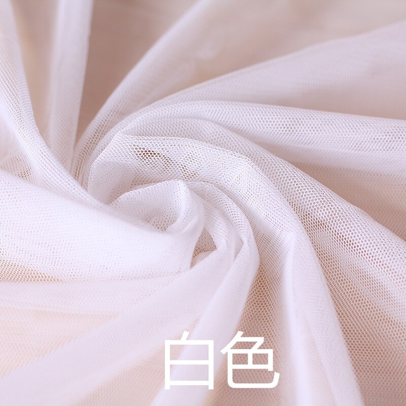 Verschlüsselung Weiche Blick Tuch Moskito Netze Kleid Material Sommer Kleidung Gittergewebe Spitze Stoff: Weiß