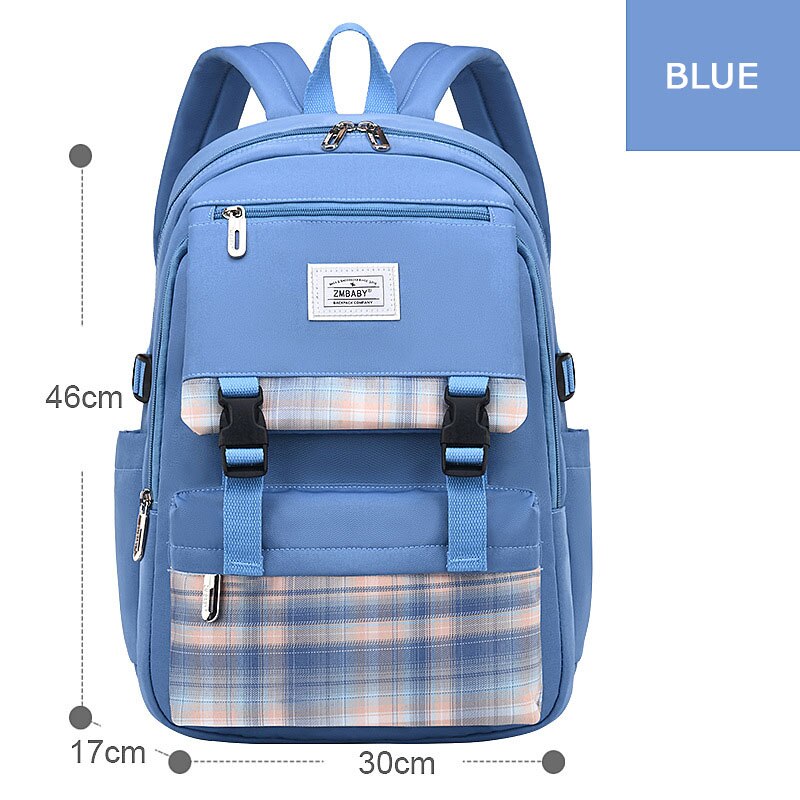 Leuke Meisjes Schooltassen Kinderen Basisschool Rugzakken Prinses Book Bag Satchel Licht Schooltassen Mochilas Escolares Infantil: Blauw