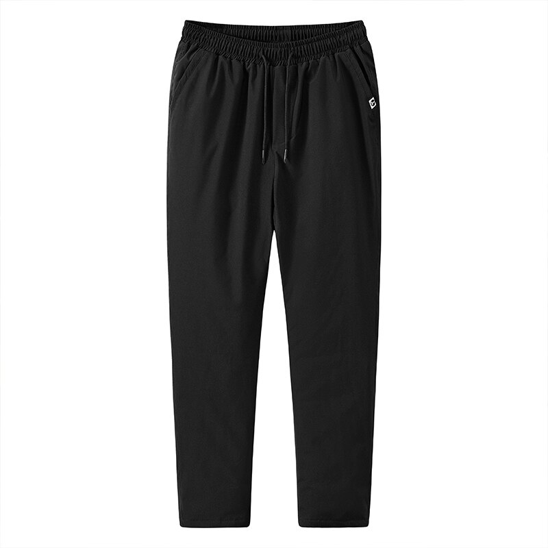 Pantalones acolchados impermeables para hombre, pantalones impermeables térmicos gruesos para deportes al aire libre, de algodón, para invierno, esquí, senderismo