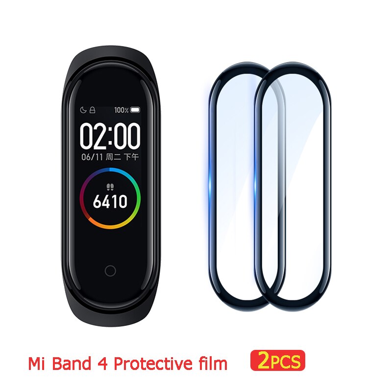 3D Schutz Glas für Xiao mi mi Band 4 Film auf mi Band4 Clever Armbinde 4 Volle Abdeckung Weichen Bildschirm Schutz mi Band4 Glas Film