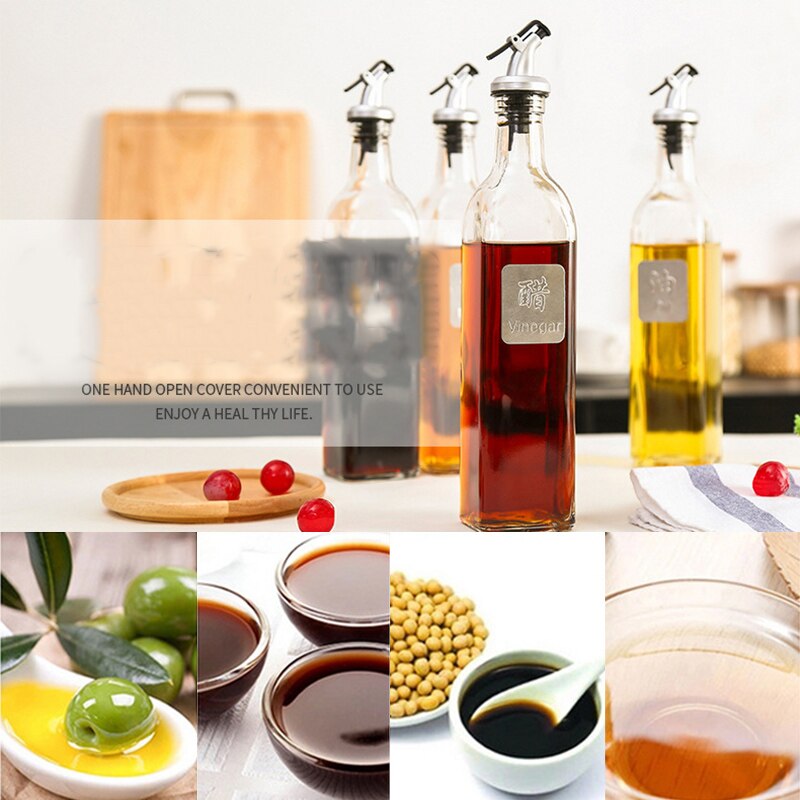 250ml Vinegar Bottle Condiment Bottle Glass Oil Bottle Glass Sauce Bottle