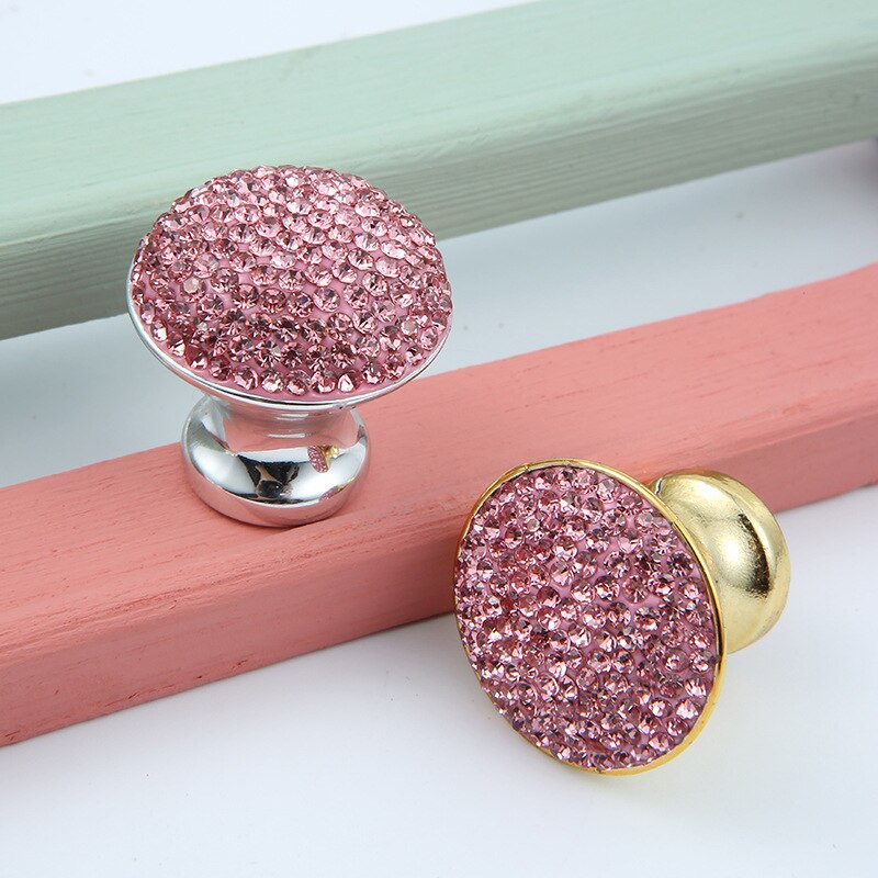 Ingelegde Diamanten Knoppen Kast Trekt Lade Trekt Lade Knoppen Keukenkast Handgrepen Garderobe Meubels Handvat Hardware