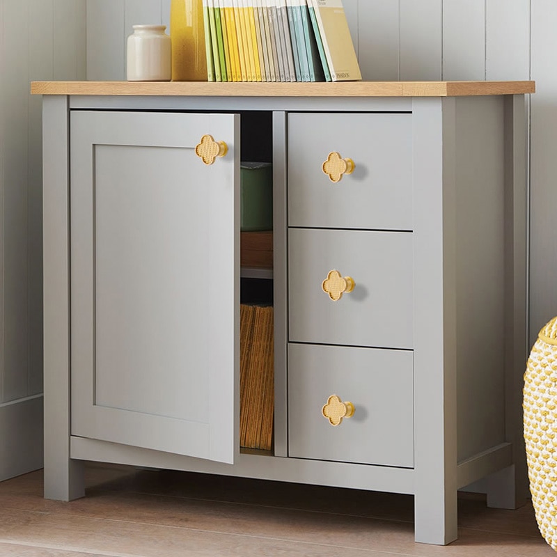 Klavertje Vier Messing Deurknoppen En Handgrepen Voor Keukenkast Kast Europese Meubels Schuifladegrepen Pulls Groen