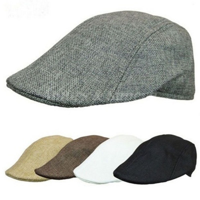 Baretter chauffør cabbie golf gatsby kasket mænd afslappet nyhedsdreng hat gentleman klassisk vedbend hat retro vinter baret kasket solide flade hatte