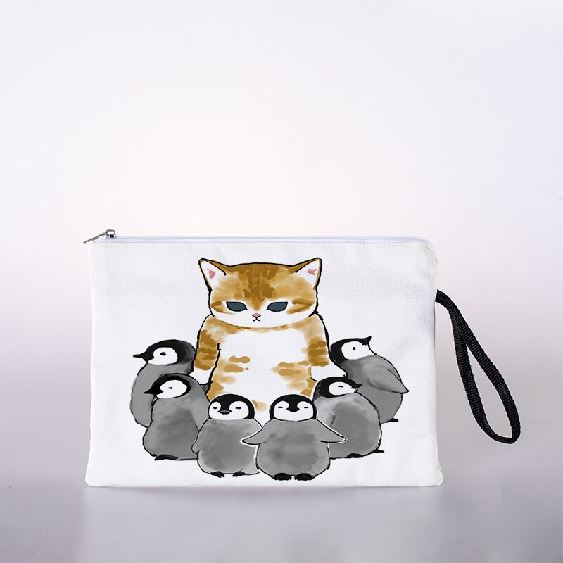 Öl malerei katze drucken kosmetik tasche, frauen kosmetik tasche, mädchen kosmetik tasche, weibliche Toilettenartikel lagerung tasche: 8