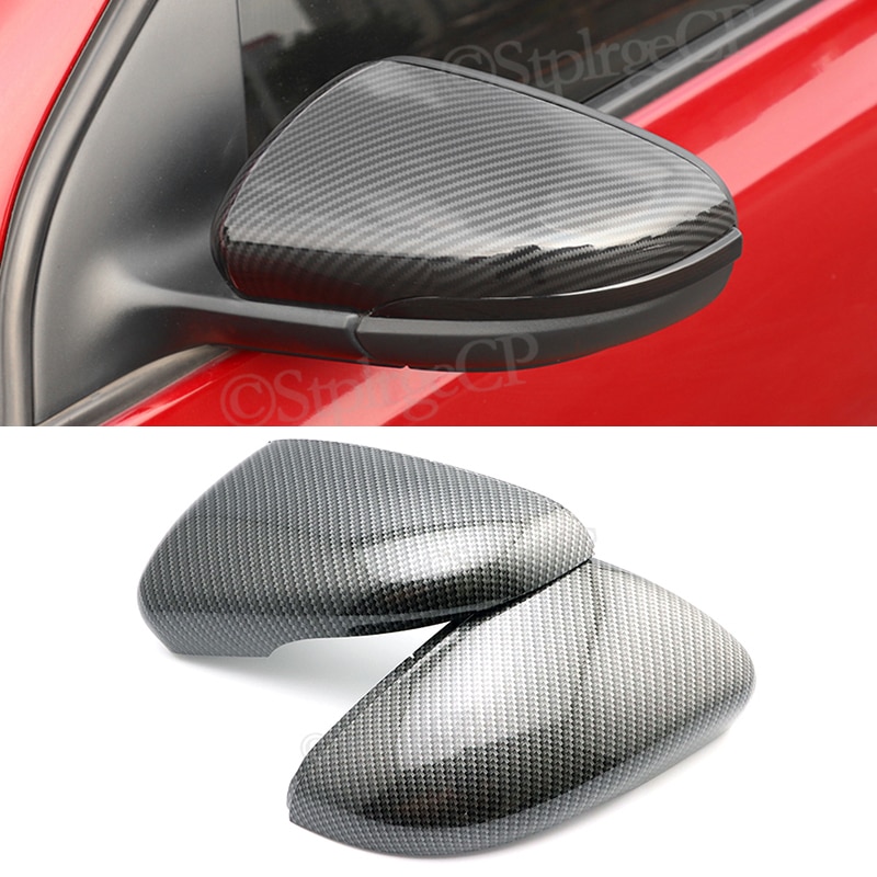 2 st sidospegelkåpor för vw golf 6 gti 6 golf 6 r mk6 r20 touran par vinge backspegelhölje trimlock svart