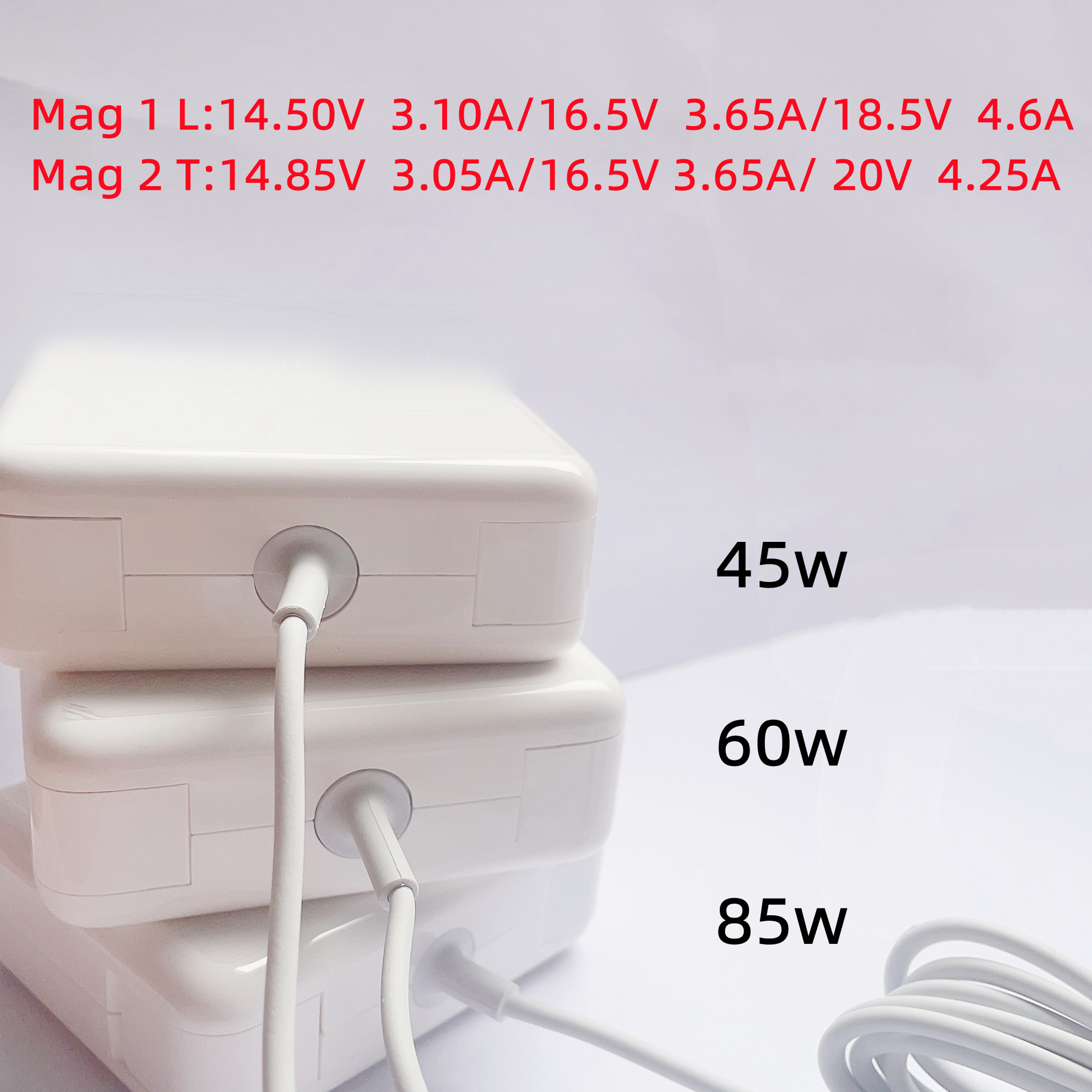 45W 60W 85W Netzteil kompatibel mit MacBook Ladegerät für MacBook Air Pro Magsaf* 2 1 Magnetisches Netzteil Ladegerät A1286