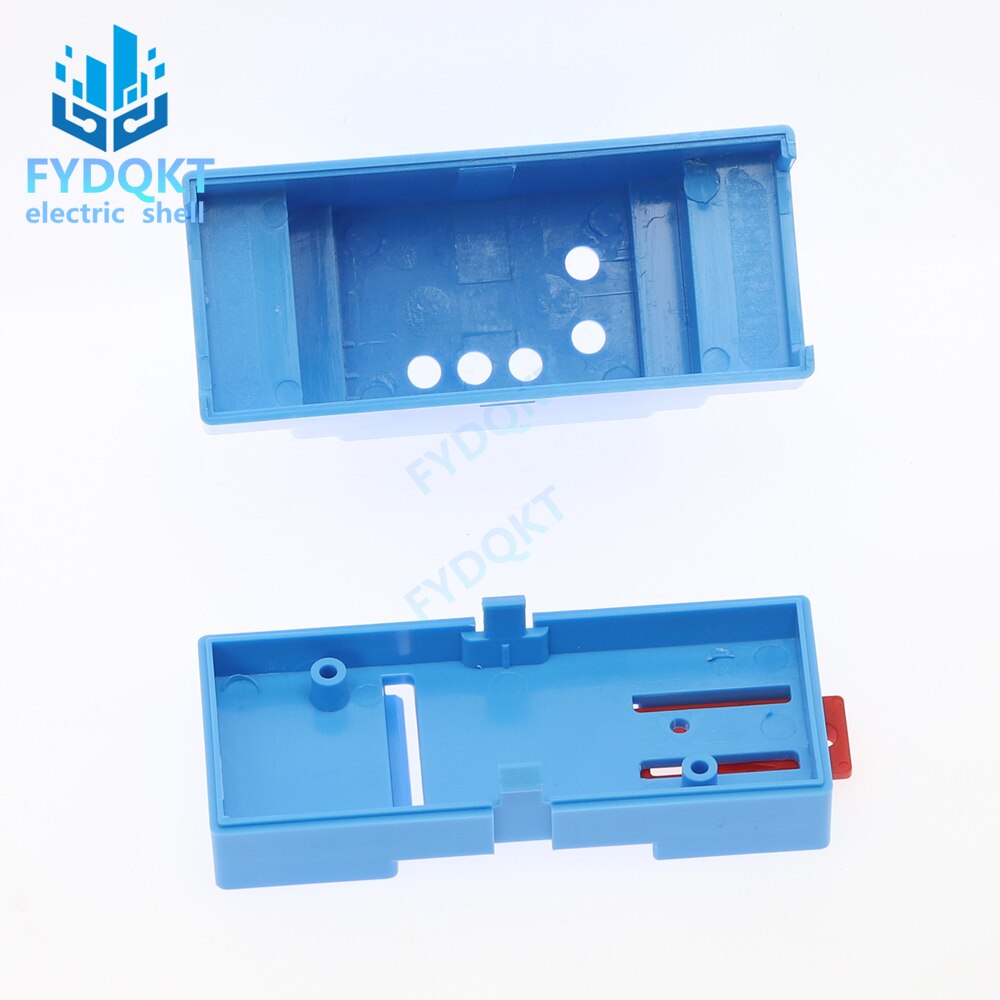 1PC DIN Rail PLC Junction Box Plastic Electronics Box Project Case 4Colors 88x37x59mm 35-Rail Mounting Instrument Housing