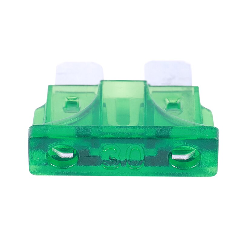 Vehicle Car 30A 30Amp Green Body Two Prong Blade ATC Fuse 30pcs