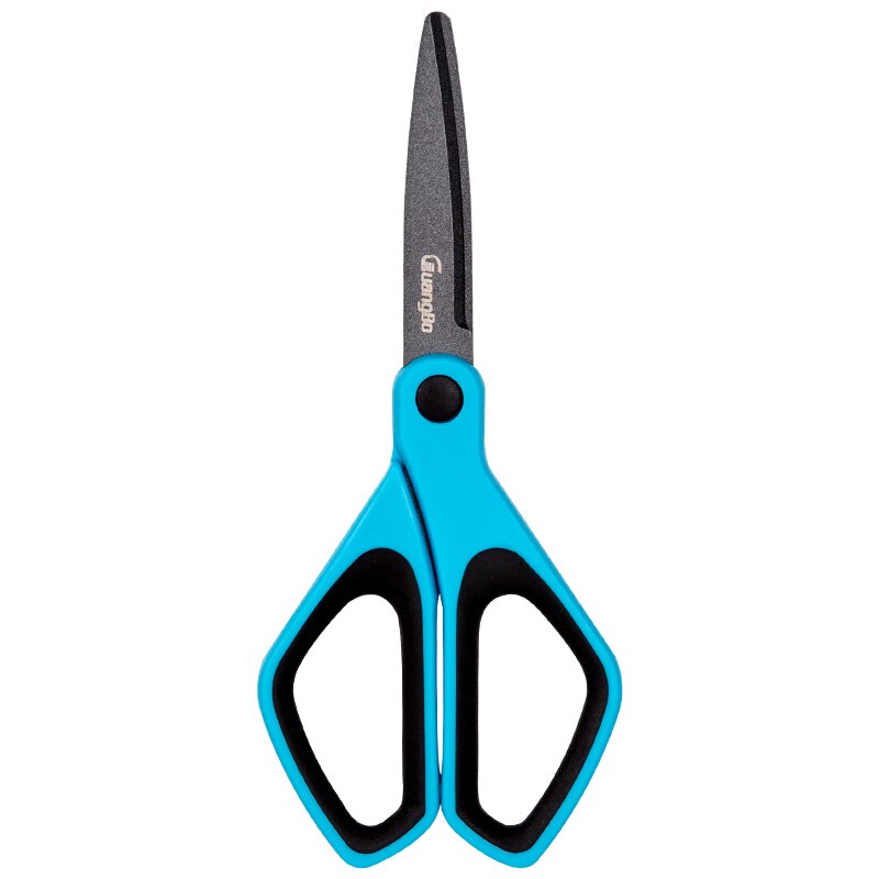 4 colores 170mm tijeras de acero inoxidable de la Oficina de la Escuela de Cocina hogar tijeras herramienta para papel de corte artesanías de álbum de recortes para bricolaje: light blue