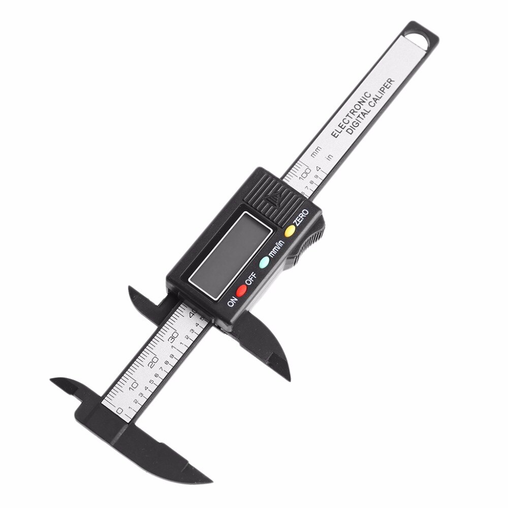 LCD Eletrônica Digital Vernier Caliper Medidor 100mm 4 polegada Medida Micrômetro Novo