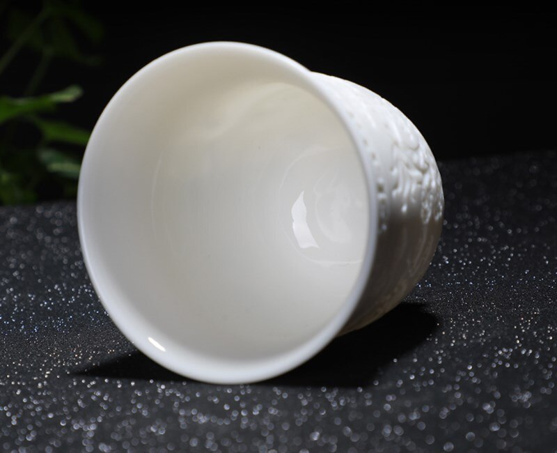 Keramik Buddha wort Tee tasse herz sutra mantra günstig Meister teetasse weiß porzellan einzigen tasse
