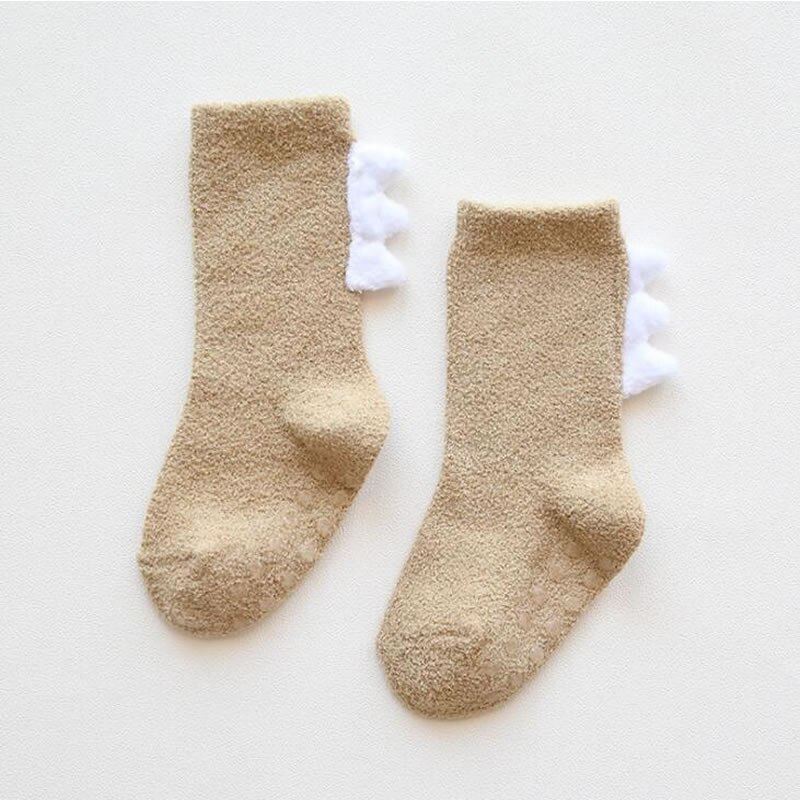De Kinderen Buis Sokken Van Herfst En Winter Verdikking Coral Fleece Warm Baby Sokken Dinosaurus Accessoires 0 Tot 5 jaar Oud
