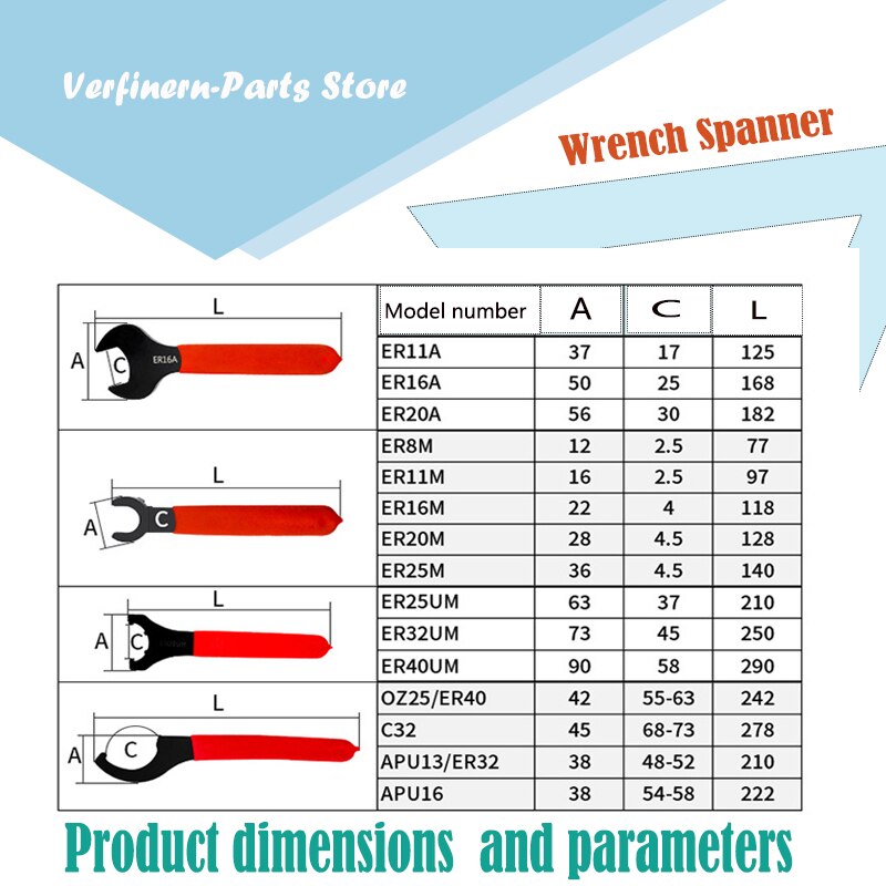 Pouvoir ER32 Haak Wrench ER-32 Spanner voor Spantang Draaibank Spanmoer CNC ER 32