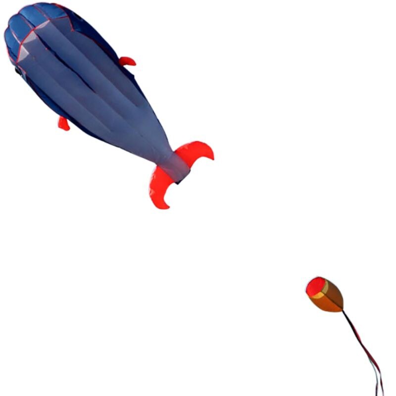 Ulkoilu sininen pehmeä valas hahmot nylon leija vesiurheilu surffausvarusteet ulkourheiluvälineet: Default Title