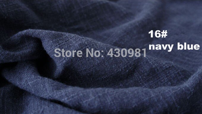 100cm*140cm etniska linne bomull crepe tyg skrynkliga sluby material för gardin scarf klänning