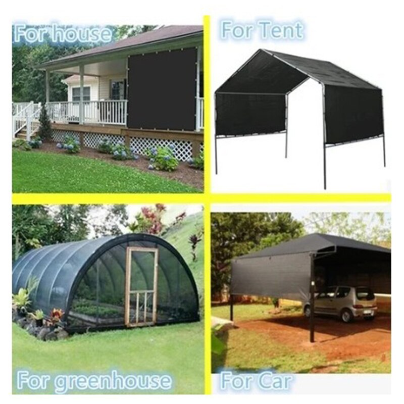 70% Sunshade Sail Awning Canopies Cloth Sun Shade Plant Cover for Garden Greenhouse FAS6