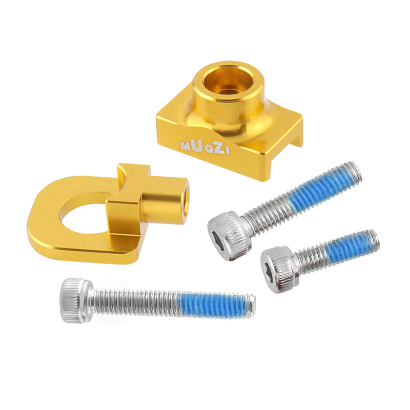 MUQZI Bicycle Chain Adjuster Tensioner For Folding Fixed Gear Single Speed Bike Chain Adjuster Screw Bolt: Yellow
