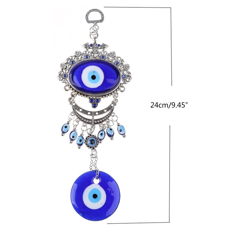 Türkische Blau böse Auge Amulette Zauberstab Hängen Anhänger Wohnkultur Ornament Schutz Segen Glück: Typ-4260