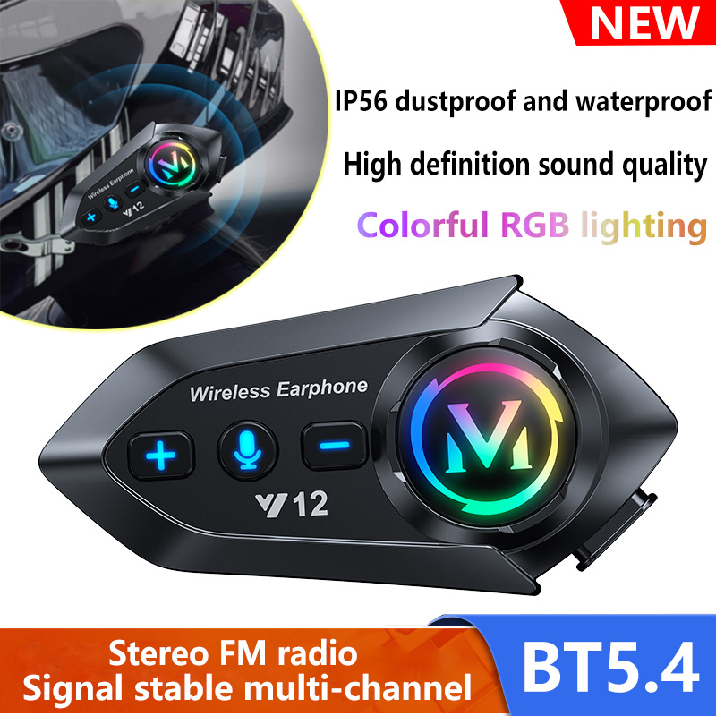 Casco Auriculares Bluetooth Radio Fm Altavoz Estéreo Alta Definición Sonido 3D Ipx6 Impermeable Luz Rgb Bt5.4 Respuesta Automática