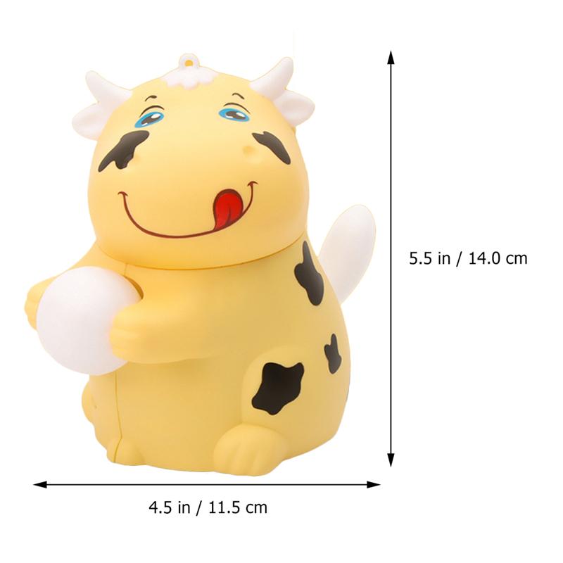 1Pc Electric Cow Toy Tail Wagging Animal Toy Walking Cow Toy Without Battery