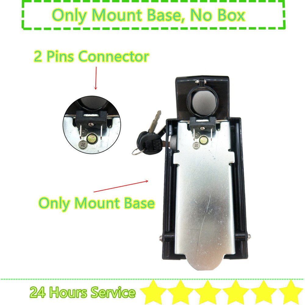 Frog Seat Post Ebike Battery Box 24V 36V 48V 52V Mountain Bike City Bike Folding Bike Battery Box 40 50 52 56 60 65 pcs 18650: Only Mount Base