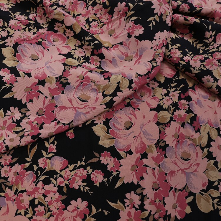Tissu en crêpe De Chine imprimé, étoffe douce pour la peau De mûrier, sarouel drapé, vêtements, chemise, tissu au mètre