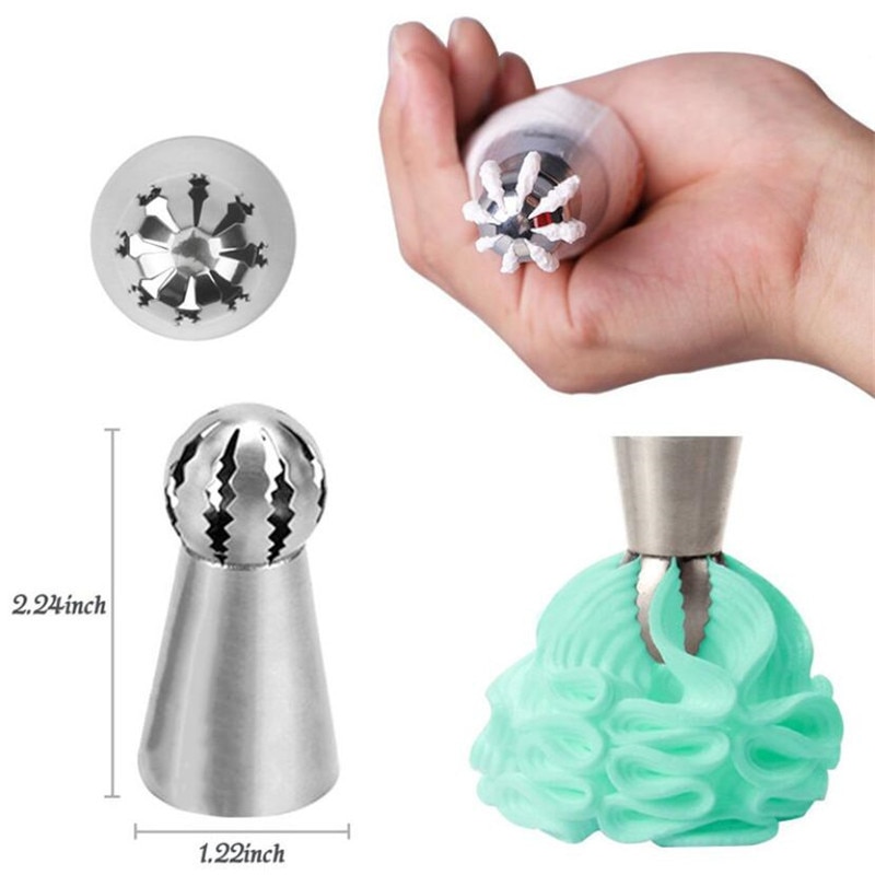 Bico de confeitar russo para artesanato, ferramentas para decoração de açúcar, bolas de confeitaria, decorador de cupcake, utensílios de cozinha