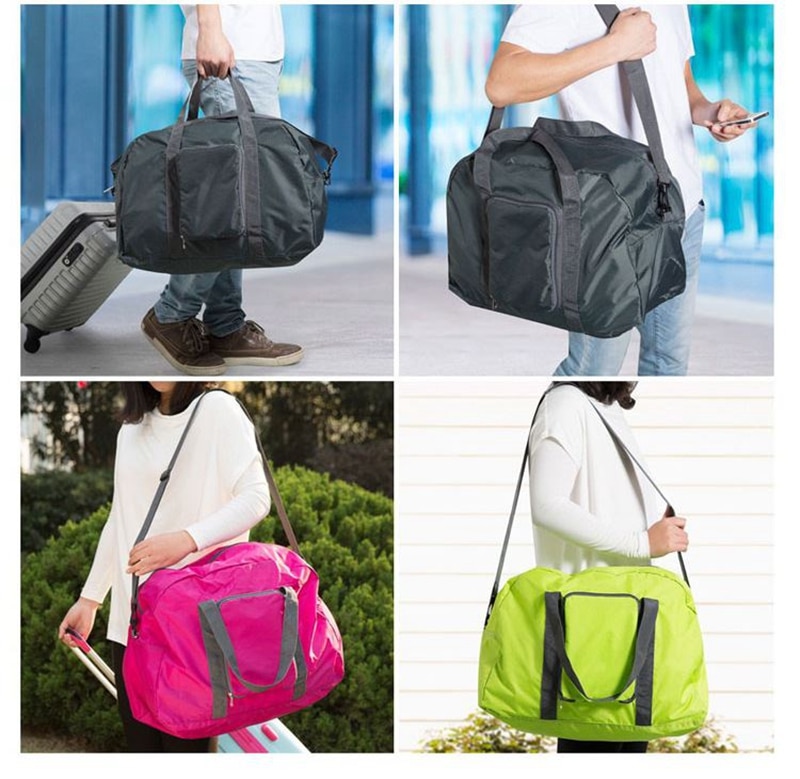 Waterdichte nylon Grote Capaciteit Ultralight Opvouwbare outdoor sporttas sporttassen Reisbagage Schoudertas Pouch Tote