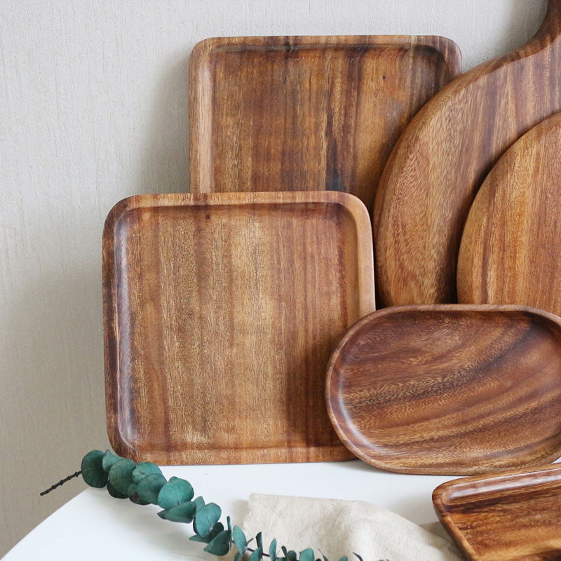 Tabla de corte de cocina cuadrada/rectangular/ovalada de madera entera, tabla para cortar carne, pan, fruta, tabla para cortar