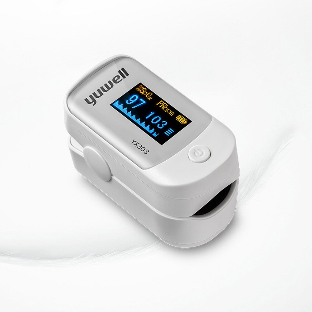 Yuwell Portable Fingertip Pulse Oximeter Meter LED Display Direction 4 Pulse Oximeter Blood Monitor Color Oxygen SPO2 YX303