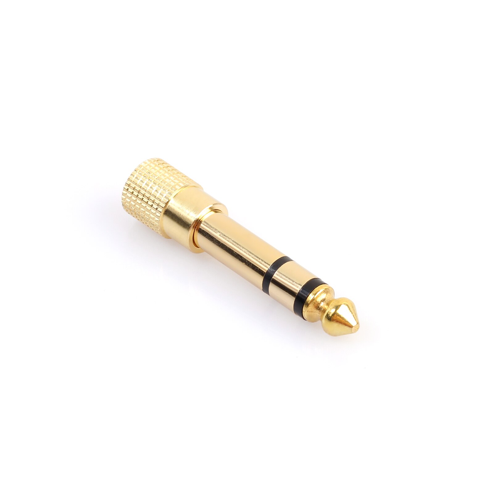Adapter voor 3,5 mm versterker en hoofdtelefoon (6,35 mm mannelijk naar 3,5 mm vrouwelijk 2x